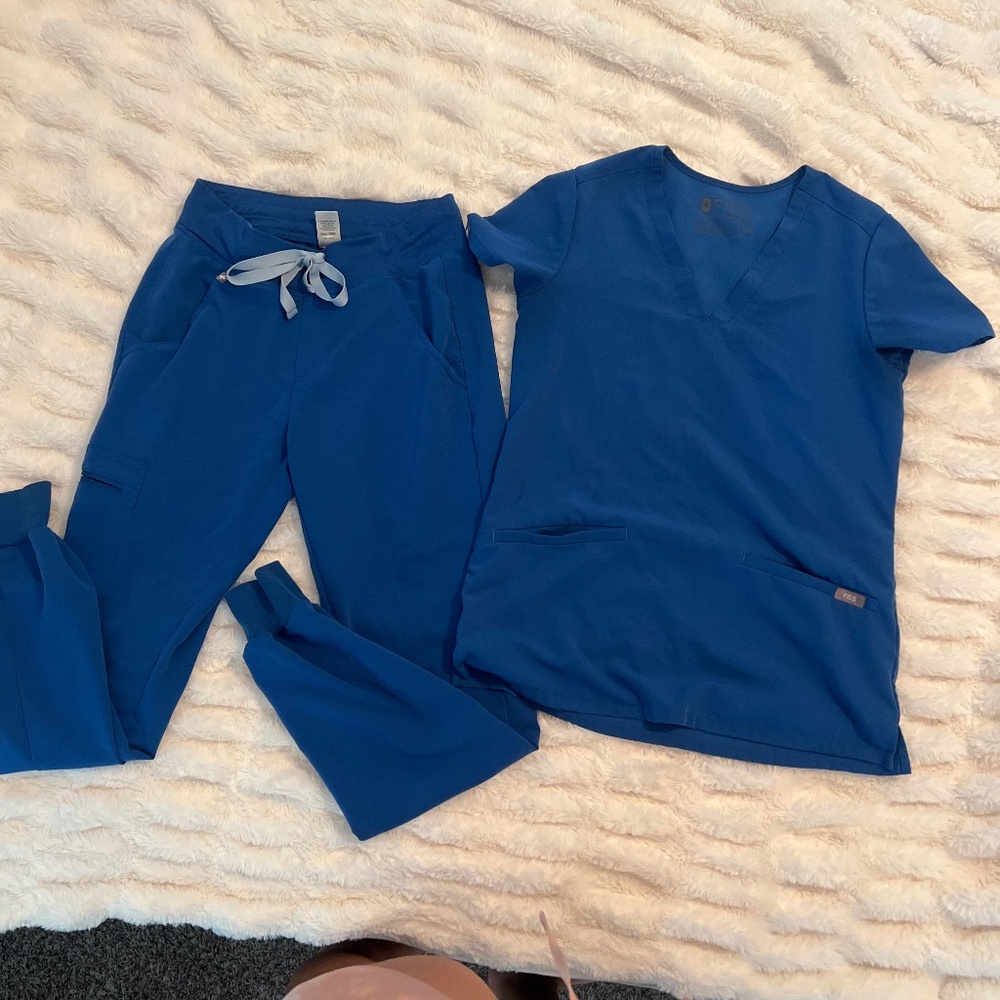 Figs royal blue scrubs